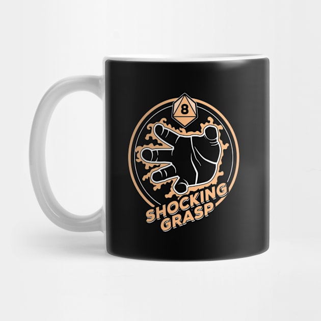 D&D Spell Shocking Grasp by Natural 20 Shirts